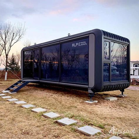 Pod House, Portable Buildings, Prefab Cabins, Container Buildings, Portable Home, Container House Plans, Modern Tiny House, Container Design, Prefabricated Houses