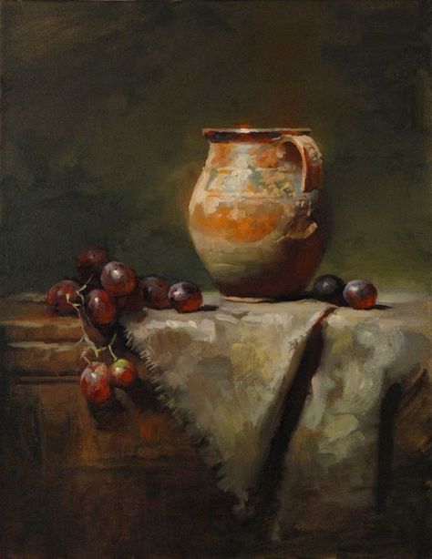 David Cheifetz, David Leffel, Still Life Images, Still Life Fruit, Kunst Inspiration, Still Life Photos, Life Paintings, Still Life Oil Painting, Fruit Painting