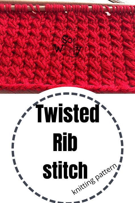 In this tutorial, you’ll learn how to knit the Twisted Rib stitch, an interesting version of the 2 x 2 Rib (in both, English and Continental style). Twisted Rib Stitch Knitting, Rib Knitting Stitches, Twisted Rib Stitch, Irish Moss Stitch, Step Ideas, Rib Stitch Knitting, Fair Isle Knitting Patterns, Knitting Tips, Knit Stitches