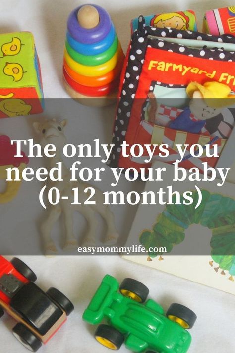 The Only Toys You Need For Baby (0-12 months) A list of must have toys you will need for baby's first year. #toysforbabies #babytoys Need For Baby, Baby Development Activities, Baby Care Essentials, Trendy Toys, Baby First Foods, Baby Shower Activities, Baby Must Haves, Text Overlay, Babies First Year