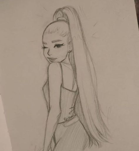 Pencil Drawings Of Girls, Ariana Grande Drawings, Indie Drawings, Illustration Art Girl, Easy Drawings Sketches, Doodle Art Designs, Cute Easy Drawings, Hand Art Drawing, Book Art Drawings