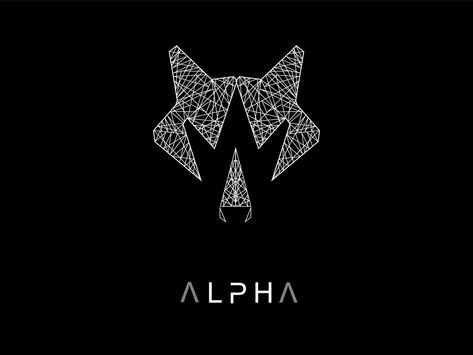 Wolf Alpha Art, Alpha Logo Design Ideas, Alpha Logo Design, Logo Investment, Wolf Alpha, Wolf Symbol, Embroidery Shirt Men, Alpha Logo, Alpha Art