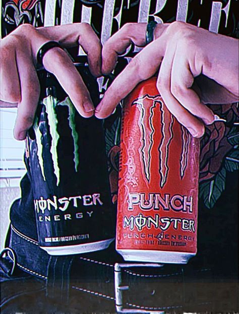 #aesthtic #monster #aesthticmonster Pipeline Punch Monster Energy Aesthetic, Monster Cans Aesthetic, Red Monster Energy Aesthetic, Monster Astetic, Monster Can Aesthetic, Monster Energy Pfp, Monster Energy Drink Aesthetic, Aesthetic Monster Energy, Pierce The Veil Aesthetic