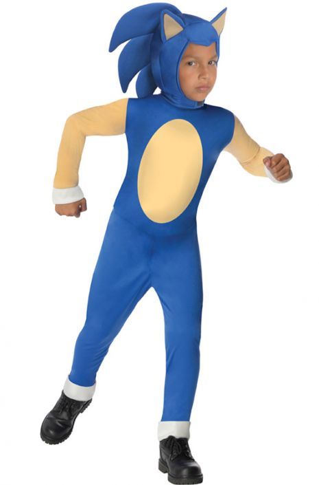 Sonic the Hedgehog Child Costume Sonic The Hedgehog Halloween Costume, Sonic The Hedgehog Halloween, Sonic The Hedgehog Costume, Hedgehog Costume, Sonic Costume, Sonic Generations, Beige Jumpsuit, Classic Video Games, Boy Costumes