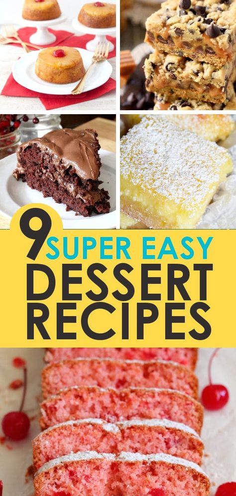 Easy Dessert Recipes: Looking for the perfect dessert recipe, but don't want to spend a lot of time in the kitchen? These 9 easy dessert recipes have got you covered! Chocolate, fruit flavors, cookies, cakes, and more! Christmas Pretzel, Super Easy Dessert, Best Low Carb Snacks, Covered Chocolate, Super Easy Desserts, Keto Cinnamon, Swirl Bread, Cinnamon Swirl Bread, Best Banana Pudding