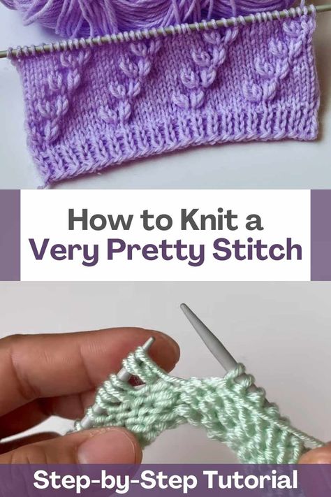 Are you ready to add a touch of elegance to your knitting projects? If you're looking for a beautiful stitch pattern that's perfect for cardigans and sweaters, you're in for a treat! In this comprehensive guide, we'll walk you through a step-by-step video tutorial on how to knit a stunning and versatile stitch pattern. Whether you're a seasoned knitter or just starting out, this stitch is sure to become a favorite in your repertoire. The very pretty stitch pattern you've learned can be used... Knitting Stitches For Scarves, Knitting Videos Tutorials Step By Step, Knooking Patterns Free, Embroidered Knitting, Knit Videos, Knit Stitch Patterns Free, Christmas Scarves, Eyelet Stitch, Types Of Knitting Stitches