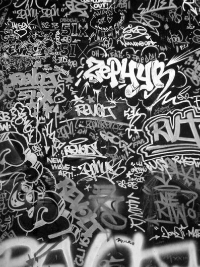 The Wall, Graffiti, Black And White, Wall, White, Black, Art