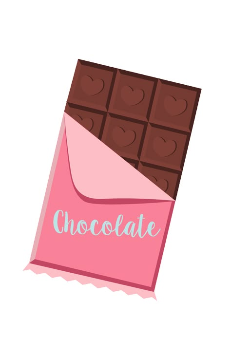 Chocolate Chocolate Drawing Aesthetic, Chocolate Cartoon Cute, Wallpaper Iphone Valentines, Day Wallpaper Aesthetic, Wallpaper Valentines Day, Chocolate Sticker, Chocolate Clipart, Chocolate Drawing, Wallpaper Valentines