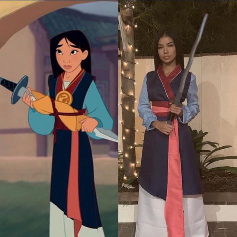 Jhene Aikonas Mulan Mulan Halloween Costume, Mulan Halloween, Mulan Outfit, Dc Cartoon, Cartoon Halloween Costumes, Senior Week, Cosplay Idea, Disney Dress Up, Closet Cosplay