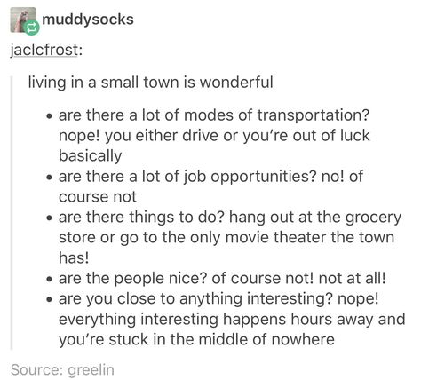 Small Town Writing Prompts, Small Town Names Ideas, Small Town Mystery Prompt, Small Town Names For Stories, Town Names For Stories, Small Town Quotes, Sanity Falls, Tiny Community, Small Town Names