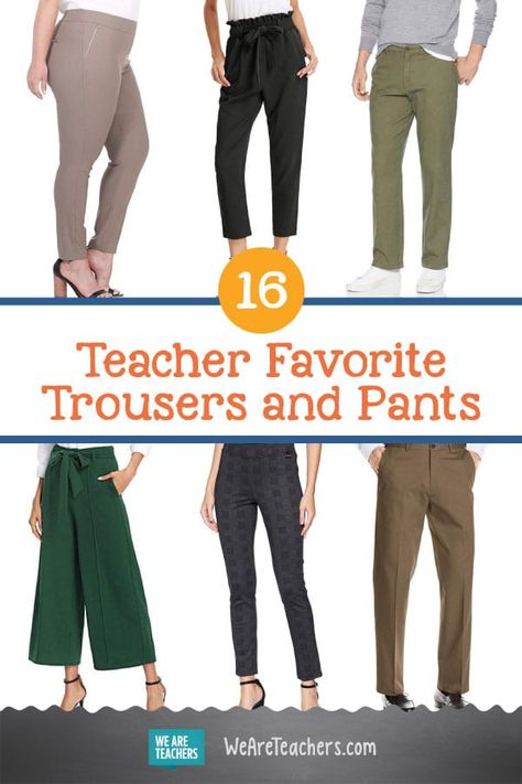 Cute and Comfortable Teacher Pants and Trousers Best Pants For Teachers, Teacher Dress Pants, Teacher Pants Comfortable, Comfortable Work Pants For Women, Comfortable Pants For Women, Comfortable Work Pants, Teacher Pants Outfits, Jeans Teacher Outfits, Pants For Teachers