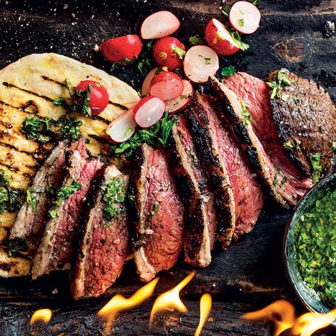 Beef Rump Cap with Chimichurri Beef Picanha, Cap Steak, Goat Cheese Frittata, Spaghetti With Ground Beef, Barbecue Pork Ribs, Beef Rump, Apple Pork, Ground Beef Pasta, Roasted Garlic Chicken