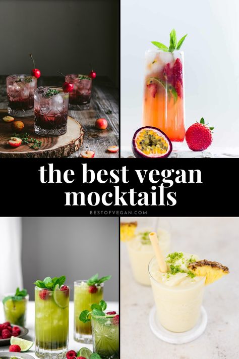 Ready to up your mocktail game? 🍹 These 14+ Vegan Mocktail Recipes are a must-try! 😋 From zesty lemonades to tropical concoctions, you'll be sipping on sunshine in no time! 🌞 Say goodbye to boring non-alcoholic drinks and hello to your new favorite beverages! Get the recipes now! 💚 Mocktails Non Alcoholic Vegan, Vegan Mocktail Recipe, Mexican Mocktails Non Alcoholic, Vegan Mocktail, Vegan Holiday Drinks, Vegan Pina Colada, Pina Colada Mocktail, Cranberry Sangria, Easy Mocktails