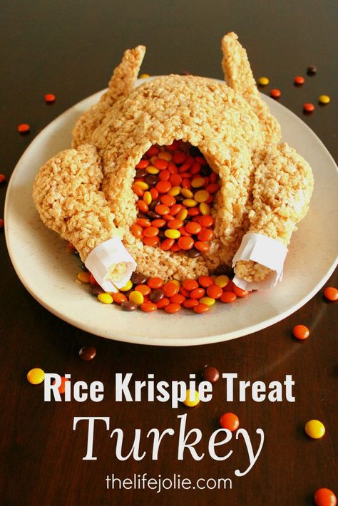 Rice Krispie Treat Turkey, Thanksgiving Dinner Recipes Traditional, Turkey Rice Krispie Treats, Thanksgiving Desserts Pie, Thanksgiving Dinner For Two, Winter Sangria, Pumpkin Recipes Easy, Fun Dessert, Desserts Keto