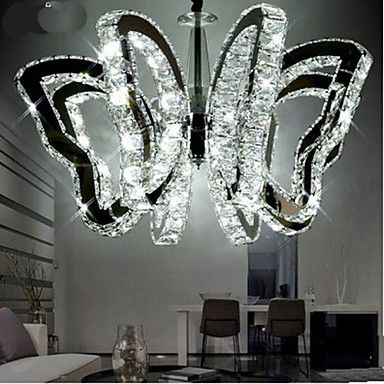 Restaurant Lamp, Retro Butterfly, Cheap Chandelier, Led Crystal Chandelier, Butterfly Lighting, Metal Pendant Light, Lamp Modern, Glam Decor, 3 Light Pendant