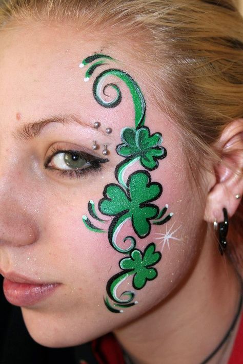 Irish Face Paint, Irish Festival, Face Paint, Carnival Face Paint, Carnival, Ios, Festival, Paint, Green