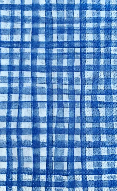 This listing is for 2 individual blue and white gingham paper guest size napkins for decoupage, scrapbooking, cardmaking and many paper crafts. Folded size of this napkin is 7.75-inches x 5.25-inches  Unfolded size of this napkin 15.6-inches x 11.6-inches Blue Patterns Aesthetic, Scrapbook Pattern Paper, Blue Scrapbook Paper, Scrapbook Textures, Blue Paper Texture, Scrapbooking Background, Shuffle Cutouts, Scrapbook Prints, Themed Wallpapers