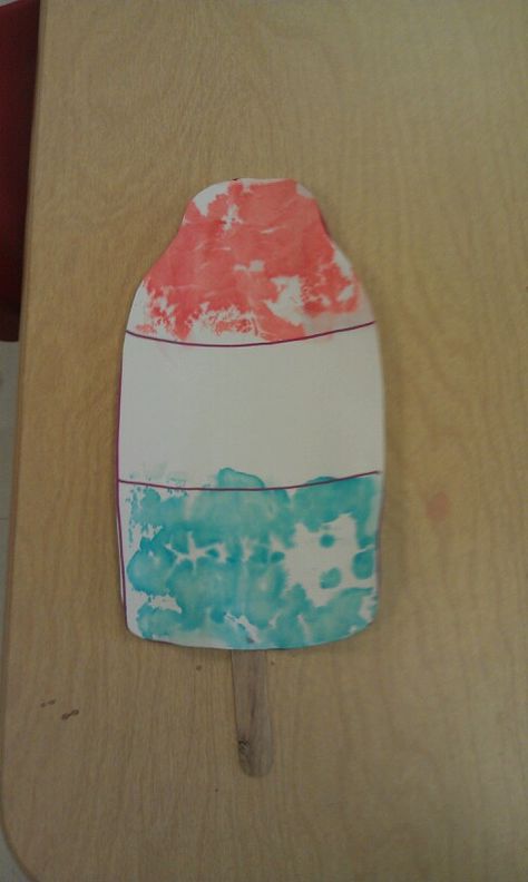 Bomb pop art craft Pop Art Preschool, Painting For Toddlers, Pop Painting, Art Preschool, Bomb Pop, Crafts Preschool, Preschool Crafts, Art Craft, Sweet Treats