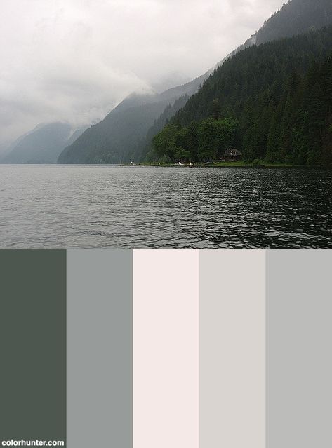 Pacific Northwest Color Scheme from colorhunter.com Pnw Living Room Decor, Pacific Northwest Style Home Exterior, Pacific Northwest Homes Interiors, Pnw Exterior House Colors, Pnw Bedroom Aesthetic, Pnw House Exterior, Pnw Home Decor, Pnw Interior Design, Pacific Northwest Color Palette