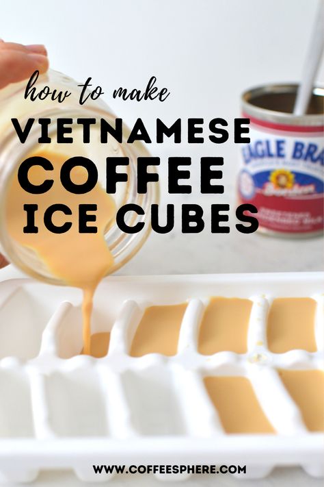 Ice Cubes For Coffee, Coffee Creamer Ice Cubes, Espresso Ice Cubes, Creamer Ice Cubes, Iced Coffee Ice Cubes, Iced Coffee Cubes, Croissants Photography, Coffee With Sweetened Condensed Milk, Ice Cube Coffee