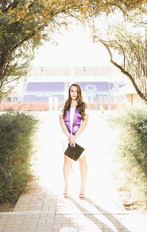 Senior pictures at Grand Canyon university Gcu Senior Pictures, Gcu Graduation Pictures, Grand Canyon University Graduation, Gcu Graduation, Graduation Shoot, Grand Canyon University, College Graduation Photos, Grad Pic, Graduation Pics