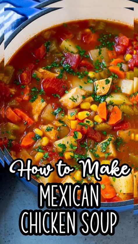 Mexican Chicken And Vegetable Soup, Bbq Chicken Soup Recipes, Sopas Mexican, Mexican Chicken Soup Recipes, Mexican Soup Recipes Authentic, Recipes For Cold Days, Green Soups, Cabana Recipes, Tacos Soup