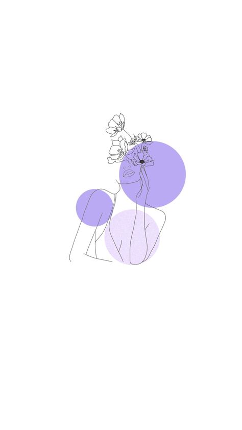 Purple Photo Wall, Lineart Wallpaper, Light Purple Wallpaper, Lavender Aesthetic, Minimal Wallpaper, Minimalist Iphone, Wallpaper Doodle, Cute Instagram Pictures, Purple Wallpaper Iphone