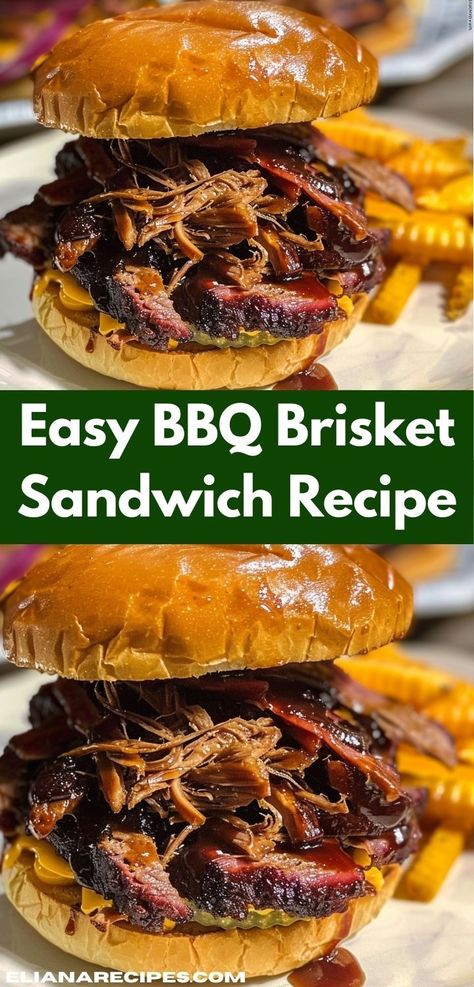 Looking for sandwich recipes? This Easy BBQ Brisket Sandwich Recipe is a must-try! It’s one of the best brisket ideas, combining tender bbq brisket with your favorite sandwich ideas for a tasty dinner. Things To Do With Brisket, Brisket Sliders Recipes, Brisket Meal Ideas, Brisket Sandwiches Ideas, Brisket Ideas, Bbq Dinner Ideas, Bbq Brisket Sandwich, Brisket Sandwich Recipe, Best Brisket Recipe