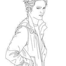 Robert pattinson in men's suit coloring pages - Hellokids.com Twilight Coloring, Taylor Swift Coloring Pages, Australian Colours, Ladybug Coloring Page, People Coloring Pages, Fruit Coloring Pages, Twilight Pictures, My Little Pony Twilight, Twilight Movie