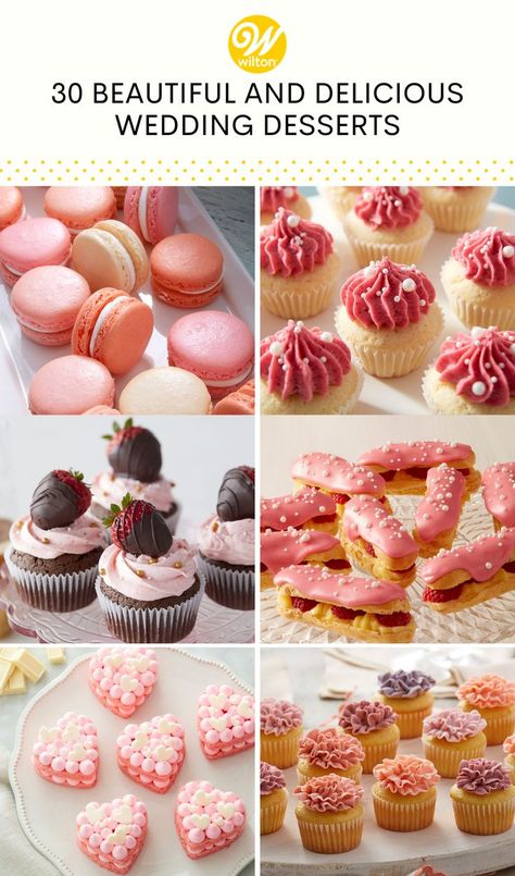 Petit Fours For Wedding, Wedding Catering Ideas Buffet Tables Mini Desserts, Mini Dessert Ideas For Weddings, Cocktail Hour Desserts, Wedding Dessert Table Recipes, Mini Desserts Wedding Display, Dessert Recipes For Wedding, Garden Wedding Dessert Table Ideas, Elegant Treats Desserts