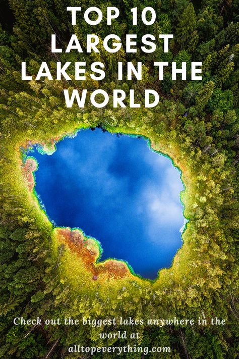 The 10 Biggest Lakes in the world. Check out the full Top 10 Ranking of the biggest and most beautiful lakes our planet has to offer! Big Lake, Beautiful Lakes, Great Lakes, Top Ten, Our Planet, Garden Ideas, Fresh Water, Supernatural, Top 10