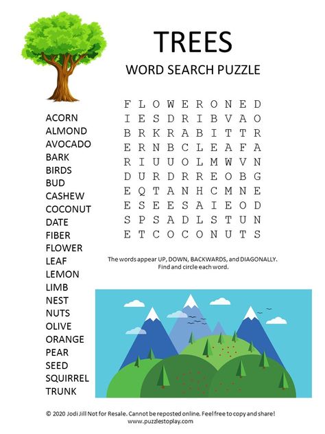 Gardening Worksheets, Winter Crossword Puzzle Free Printable, Nature Word Search, Harvest Word Search, Camping Crossword Puzzle, Kids Crossword Puzzles, Summer Puzzle, Printable Puzzles For Kids, Kids Gardening