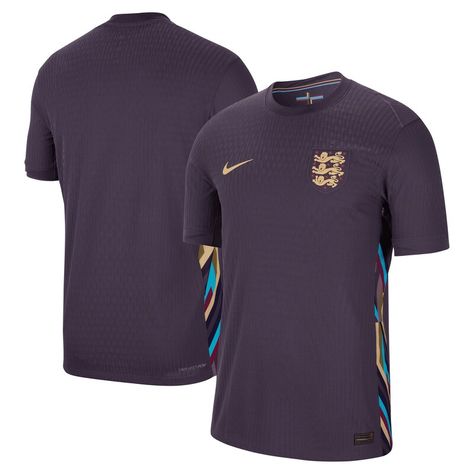 Look and feel like the real deal when you add this England National Team 2024 Away Authentic Blank Jersey from Nike to your collection. This jersey is designed with Nike's Dri-FIT fabric technology to ensure a sporty feel that will keep you dry and comfortable wherever you wear it. Its England National Team graphics will get you pumped to cheer on your favorite team as they take the pitch. England Football Kit, Poland National Team, England Jersey, Usmnt Soccer, Arsenal Tottenham, Mexico National Team, Canada Soccer, France National Team, Portugal National Team