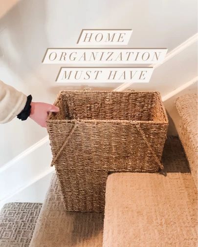 Stairs Organization Ideas, Stair Basket Ideas, Shoe Storage Stairs, Stair Baskets, Amazon Home Organization, Stair Basket, Under The Sink Organization, Shoe Caddy, Shoe Containers