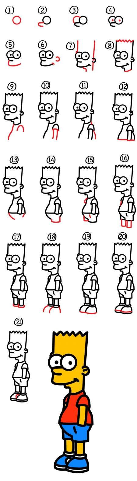 17+ Bart Simpson Drawing Step By Step Check more at https://drawingwow.com/17-bart-simpson-drawing-step-by-step/ Bart Drawings, Homer Simpson Drawing, Drawing Simpsons, Simpson Characters, Bart Simpson Drawing, Simpson Drawing, Simpson Art, Bart Simpson Art, Train Drawing