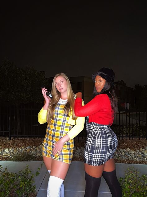 Clueless Costume Halloween, Cher And Dionne Costume, Cher Halloween, Cher And Dionne, Clueless Costume, Clueless Halloween Costume, Halloween Inspo, Clueless, Costume Halloween