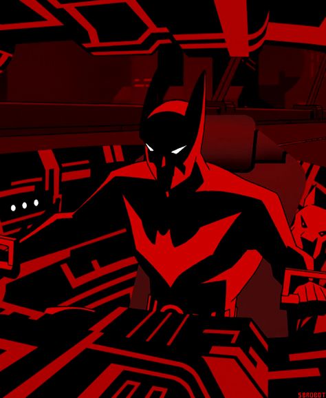 Imgur: The most awesome images on the Internet. Batman Stuff, Batman Beyond, Red And Black, Batman, Gif, Tv, Tumblr, Red, Black