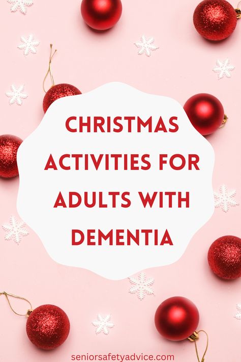 Dementia can make the Christmas season a difficult time for seniors. But there are still plenty of fun activities that they can enjoy. This guide provides some great ideas to help make their holiday special. Therapy Christmas Activities, Christmas Activities Seniors, Assisted Living Christmas Decorations, Christmas Activities For Elderly Nursing Homes, Nursing Home Christmas Party Ideas, Activities For Seniors Memory Care, December Senior Living Activities, Christmas Activities For Nursing Homes, Aged Care Activities