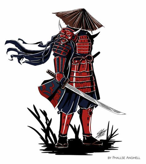 Genre Police: Eventually We Had To Mention Katanas Evil Samurai, Samurai Aesthetic, Bushido Code, Samurai Drawing, Samurai Concept, Samurai Warrior Tattoo, Oni Samurai, Armor Drawing, Samurai Tattoo Design