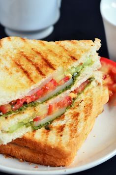 Bombay grilled sandwich recipe: Delicious and filing way to start a day,Bombay grilled sandwich,famous Indian street food recipe @ http://cookclickndevour.com/2015/03/bombay-grilled-sandwich-recipe.html Veg Sandwich Recipes Indian, Veg Sandwich Recipes, Vegetable Sandwich Recipes, Grilled Sandwich Recipe, Sandwich Recipes Indian, Veg Sandwich, Indian Street Food Recipes, Grilled Sandwich, Recipes Indian