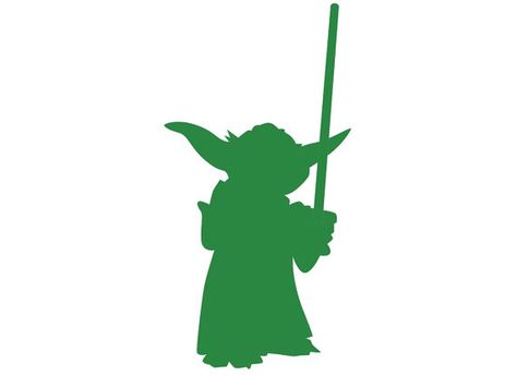 Grogu Silhouette, Luke Skywalker Silhouette, Yoda Silhouette, Star Wars Stencil, Star Wars Crafts, Silhouette Paper, Cut Out Art, Silhouette Template, Silhouette Stencil