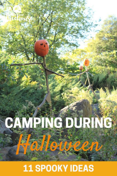 Halloween Campsite Decorating Ideas, Halloween Camping Ideas, Camping Entertainment, Halloween Camping Decorations, Campsite Decorating, Camping Decorations, Halloween Camping, Halloween 11, Halloween Travel