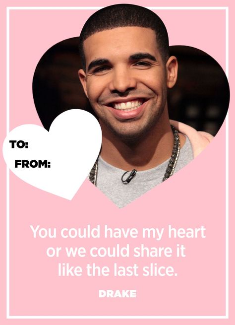 20 Drake Lyrics That Sum Up How You Feel This Valentine's Day - HarpersBAZAAR.com Drake Valentines, Happy Lyrics, Youtube Birthday, Drake Lyrics, Public Private Partnership, Valentines Day Cards, Funny Valentines Day Quotes, Valentine's Day Quotes, School Trip