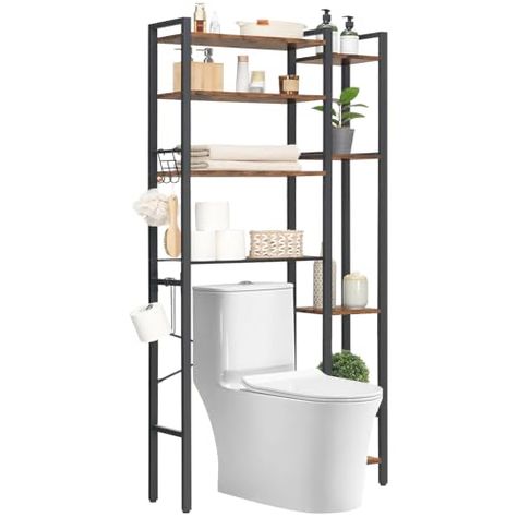 Above Toilet Storage, Over The Toilet Rack, Above Toilet, Toilet Rack, Bathroom Shelf Organization, Over The Toilet Storage, Over The Toilet, Organizing Bathroom Cabinets, Over Toilet