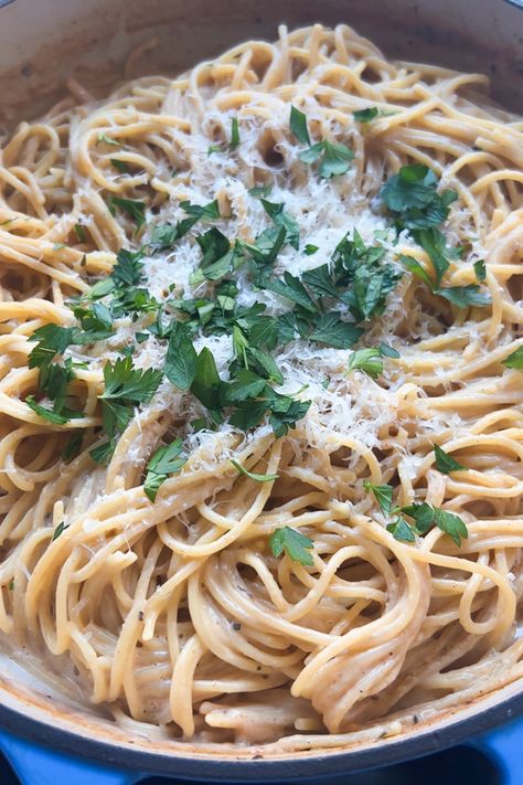 One-Pot Creamy Cajun Bone Broth Pasta Pasta With Bone Broth, Bone Broth Recipe Dishes, Bone Broth Pasta, Broth Noodles, Cottage Cheese Pasta, One Pan Pasta, Cajun Pasta, Vegan Substitutes, Bone Broth Recipe