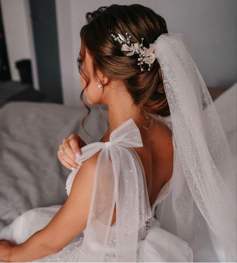 Bridal Hair Chignon, Bride Updos For Long Hair With Veil, Wedding Low Updo With Veil, Bridal Hair With Veil And Headpiece, Elegant Bridal Hairstyles With Veil, Classic Bridal Hair With Veil, Bridal Bun Hairstyles With Veil, Bridal Up Do With Veil, Wedding Up Do With Veil