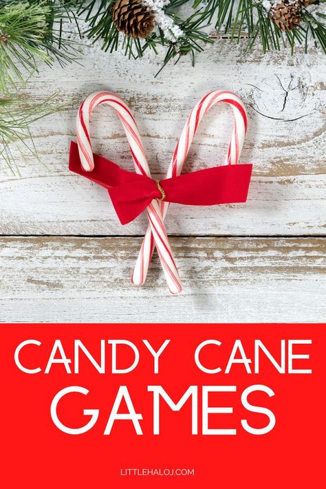 Games With Candy Canes, Candy Cane Games For Adults, Candy Cane Games For Kids, Candy Cane Games, Christmas Group Games, Candy Cane Game, Hersey Kisses, Night In With Friends, Candy Cane Cards