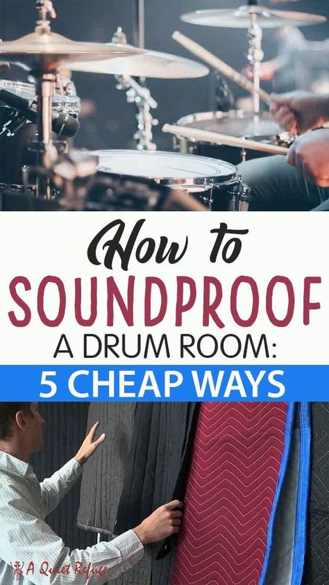 Your child likes to play the drum. But the noise comes out from the drum room is quite annoying? Find out five cheap ways of soundproof a drum room. Dj Room Ideas Dj Setup, Soundproof Drum Room, Soundproof Music Room, Drum Practice Room, Unfinished Basement Music Room, Ideas For Music Room, Drum Bedroom Ideas, Diy Soundproofing Room, Drum Room Soundproof