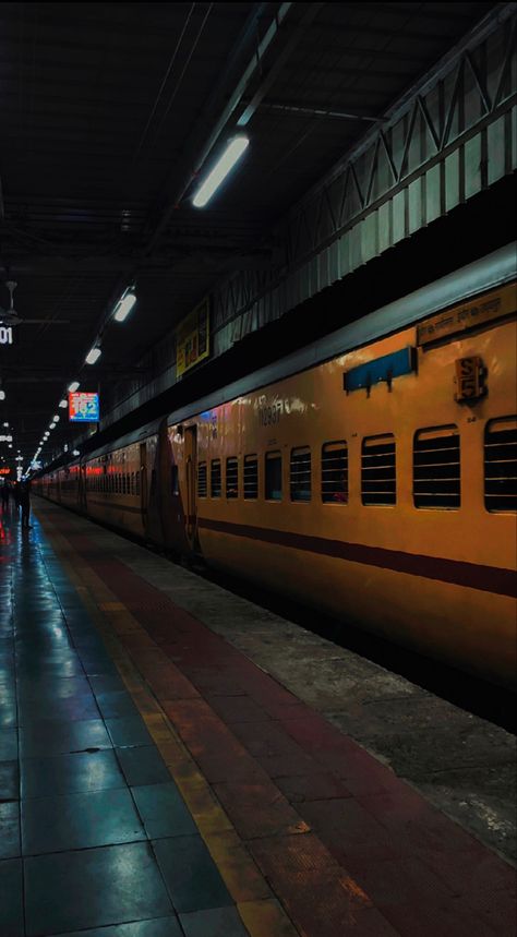 Hyderabad Railway Station Snap, Night Railway Station Snap, Night Train Snap, Railway Station Night, Railway Station Snap, Railway Station Photography, Breakup Dp, Chennai Metro, Janmashtami Greetings