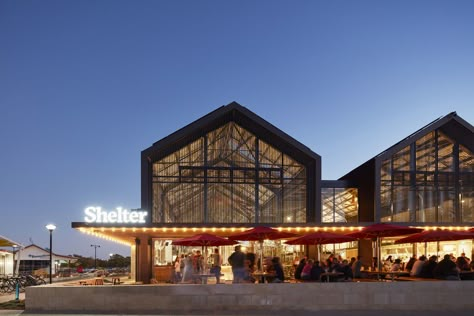 Gallery of Shelter Brewery / Paul Burnham Architect - 10 Brewery Architecture, Community Space Design, Food Court Design, Church Building Design, Brewery Restaurant, Brewery Design, Industrial Building, Event Hall, Retail Concepts